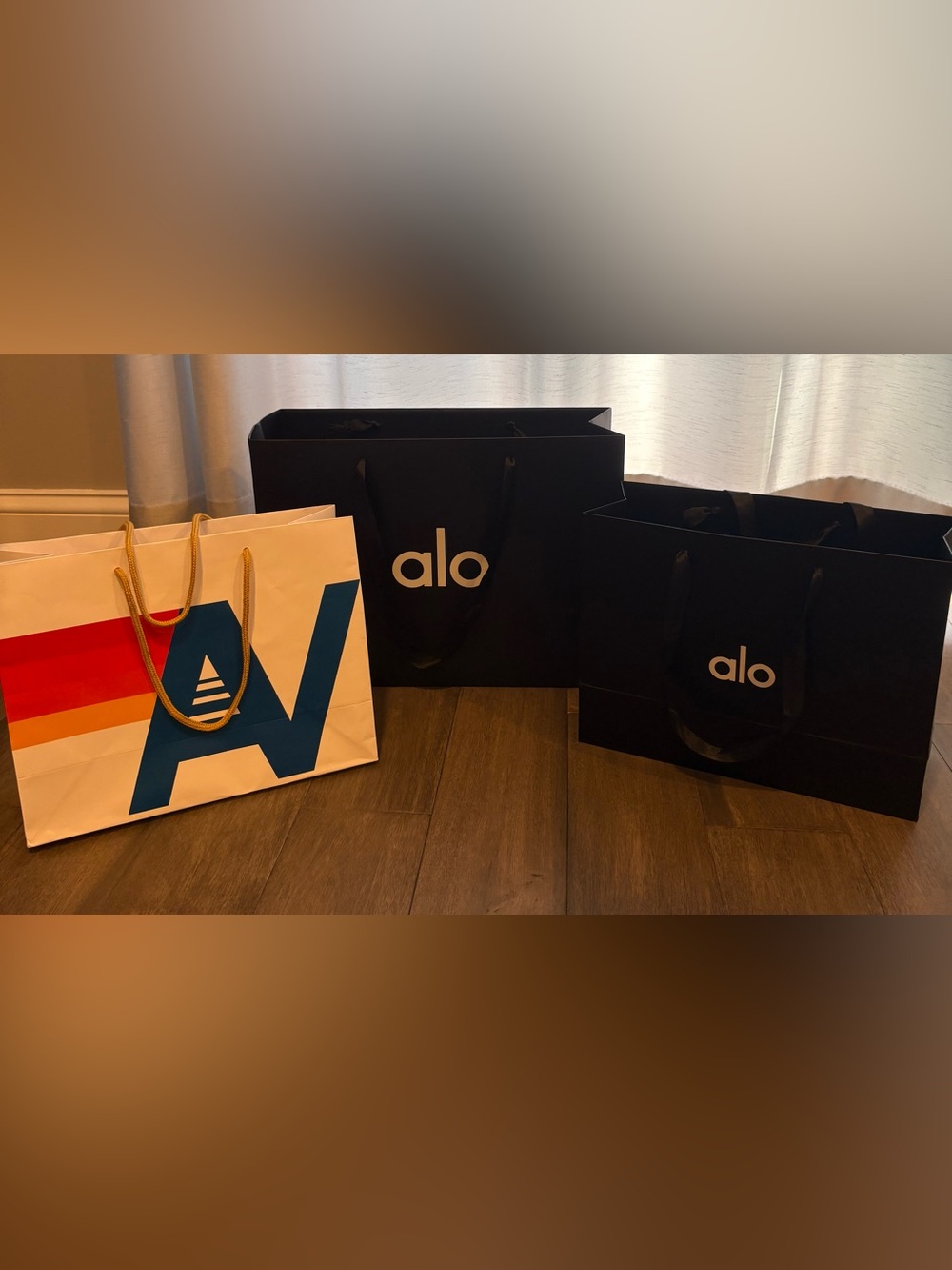 ALO and Aviator Nation (Double Handles) Shopping Bags NEW - in perfect condition
